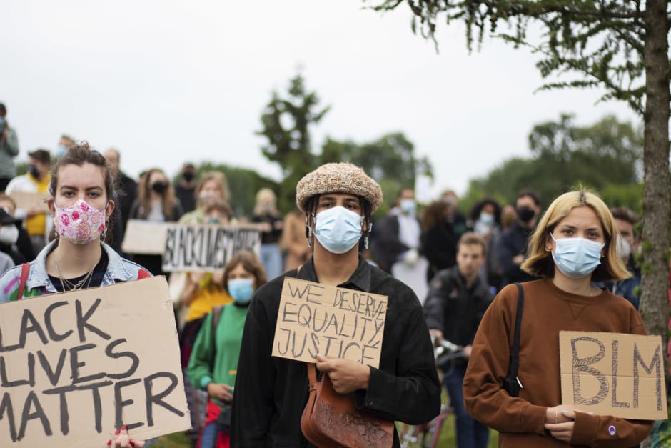 BLM-protest in Bijlmer
