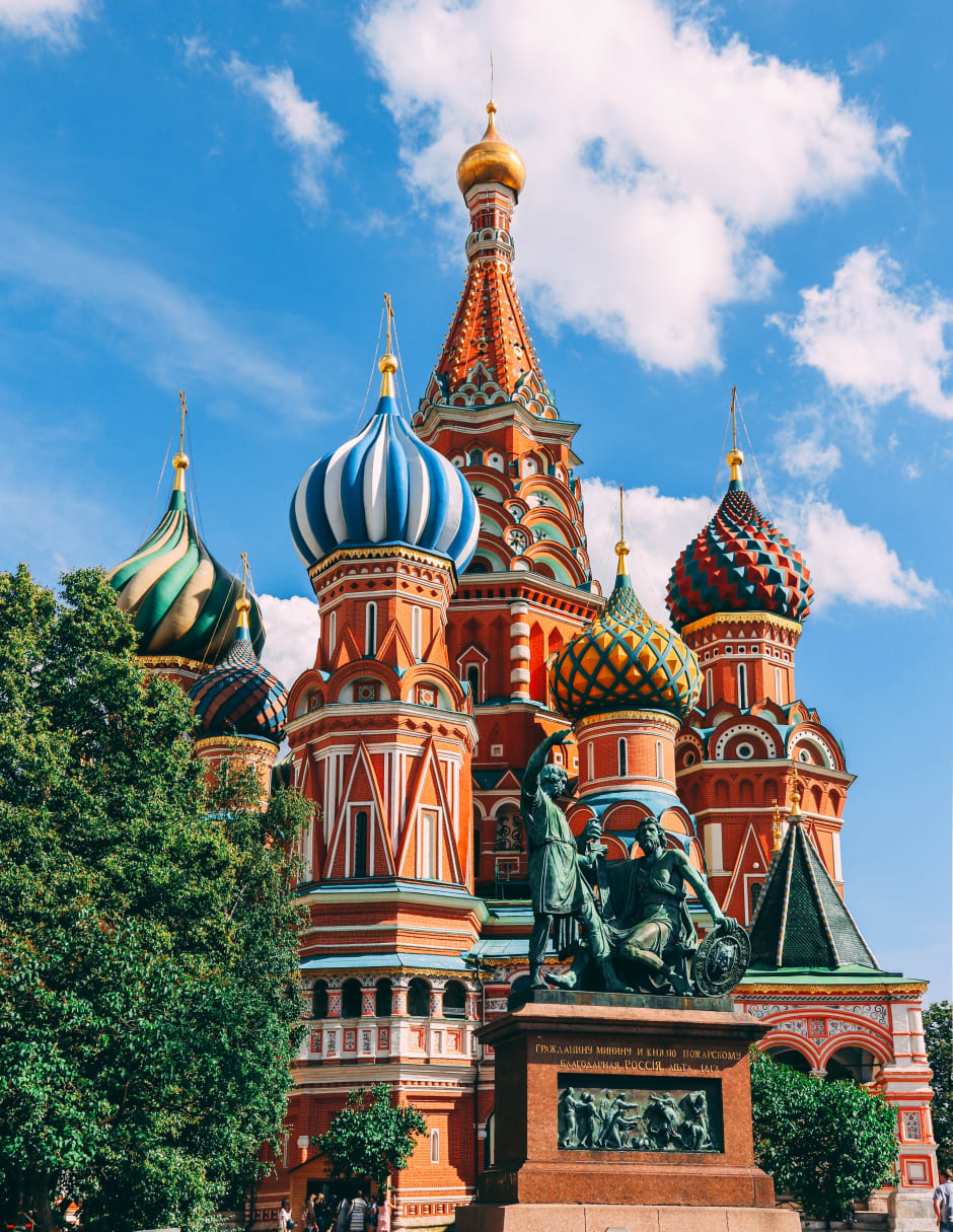 The Kremlin, the Russian seat of government on Red Square in Moscow