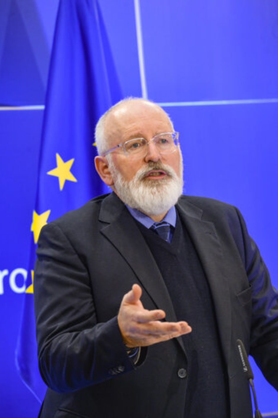 GL-PvdA-voorman Frans Timmermans (foto uit 2019) pleit in het partijprogramma voor lessen over mentale gezondheid op middelbare scholen