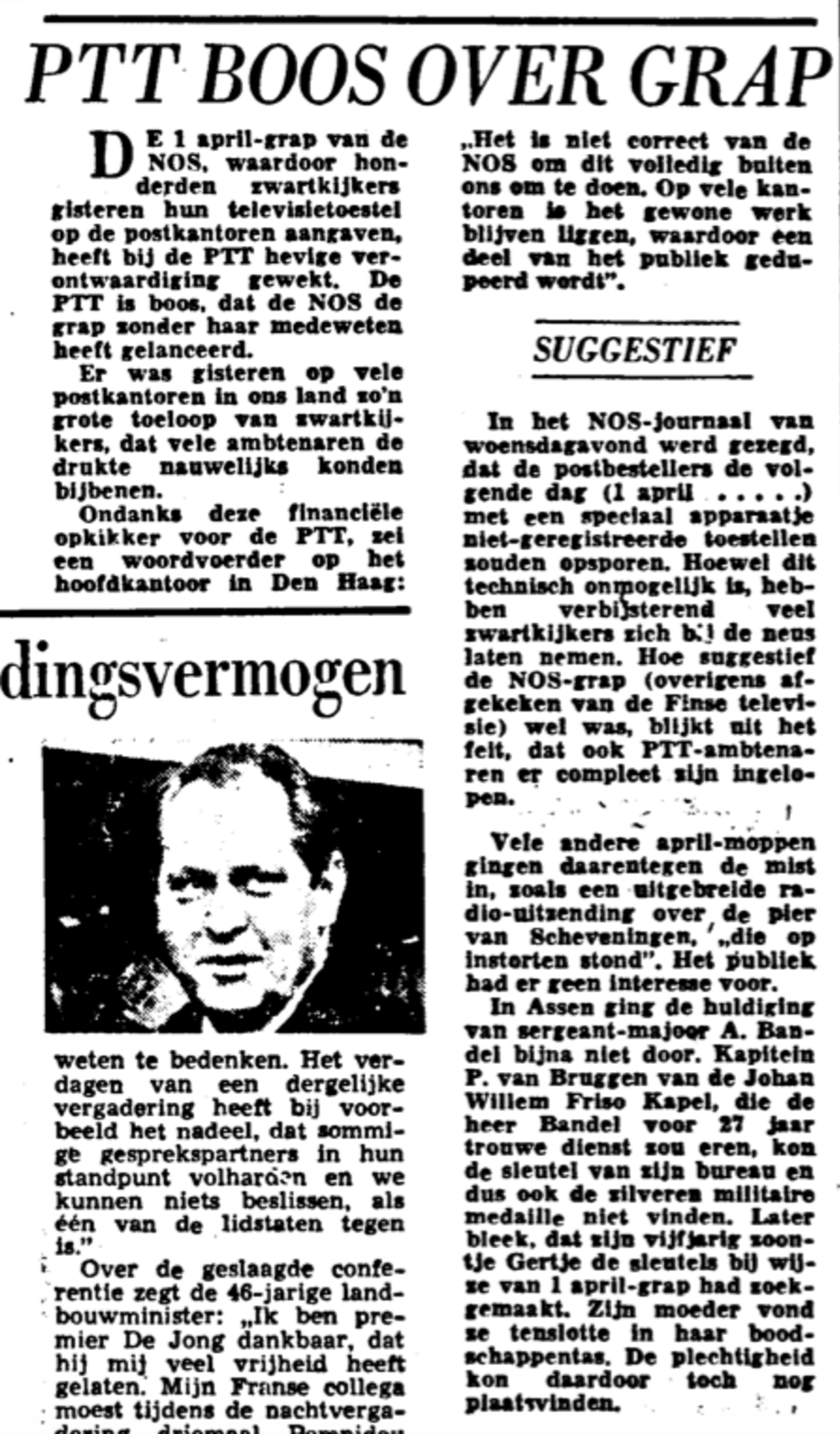 Stuk uit artikel uit het Algemeen Dagblad