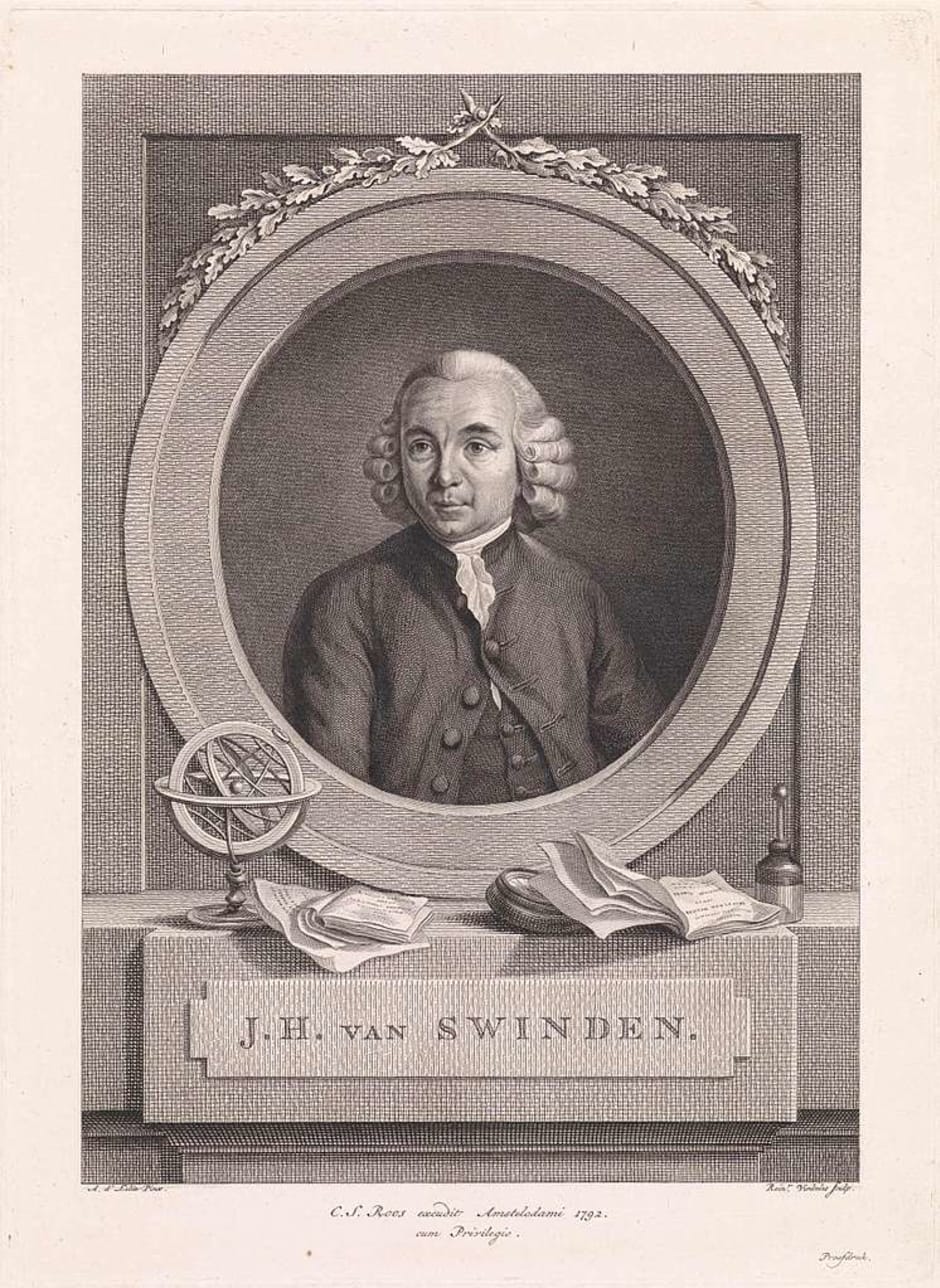 Jean Henri van Swinden, gravure door Reinier Vinkeles