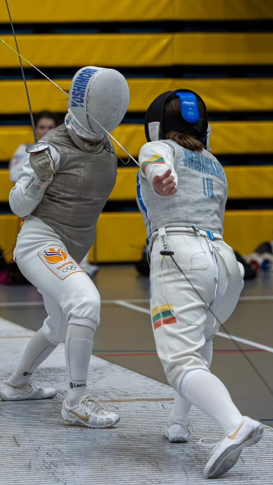 Evelina Jokubauskaite (rechts)