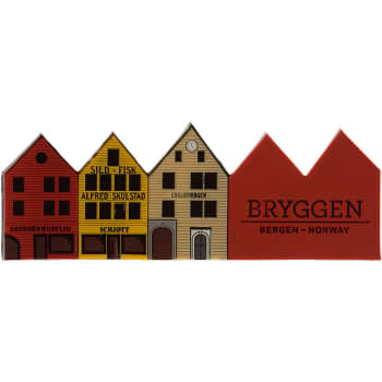 Magnet PVC Bryggen tekst høyre