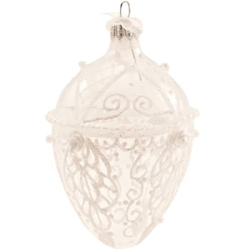 Egg brodert med perler 9cm