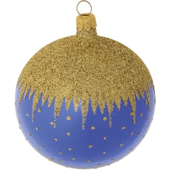 Kule Golden cap blå 10cm