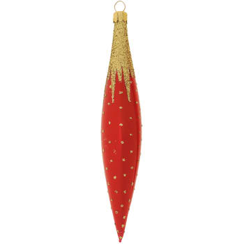 Istapp Golden cap rød 16cm