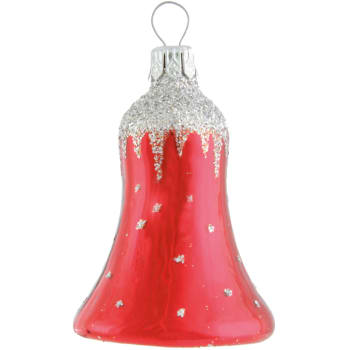 Bjelle Silver cap rød 6cm