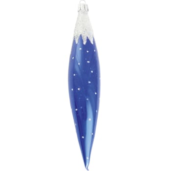 Istapp Silver cap blå 16cm