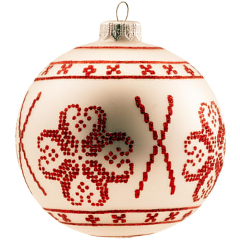 Kule Blomster hvit 10 cm