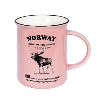 Krus stort Norway rosa blå