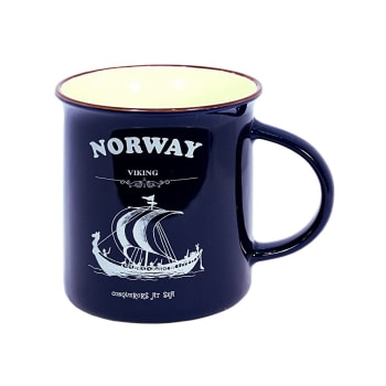 Krus stort mørkeblå vikingskip