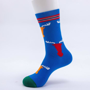 Trollsokk elgmønster blå str 41-46