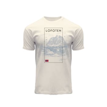 T-skjorte Lofoten pen sketch off-white