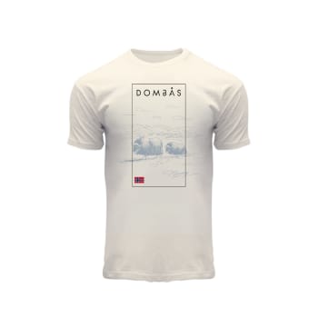 T-skjorte Dombås pen sketch off-white