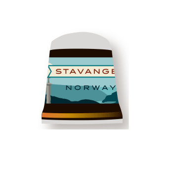 Fingerbøl svart Stavanger