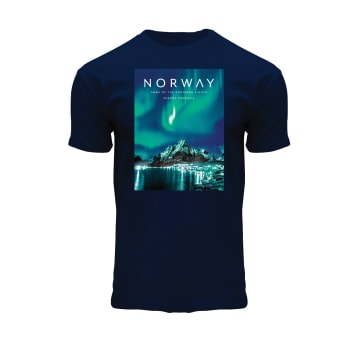 T-skjorte Aurora Borealis Navy