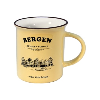 Krus stort gul Bryggen