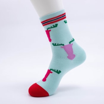 Trollsokk elgmønster lys blå str 36-40