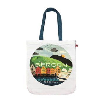 Handlenett hvit Bergen