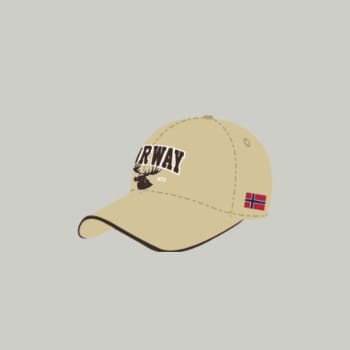 Cap Norway Moose Head Washed Khaki/Coffee