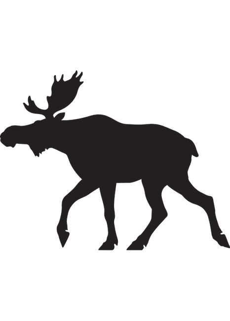 Magnet, elg, siluett