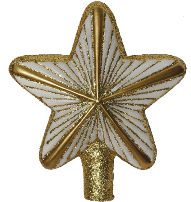 Stjerne hvit og gull