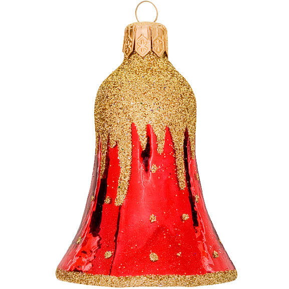 Bjelle Golden cap rød 6cm