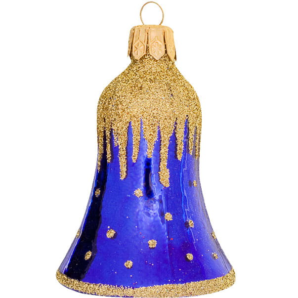 Bjelle Golden cap blå 6cm