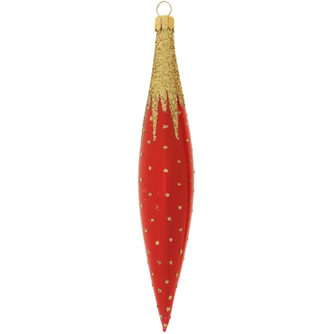 Istapp Golden cap rød 16cm