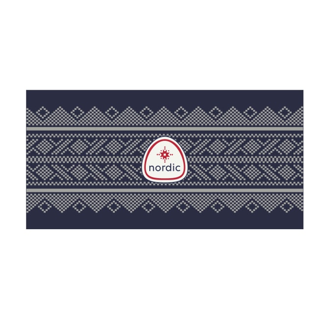 Flåm pannebånd navy/grey