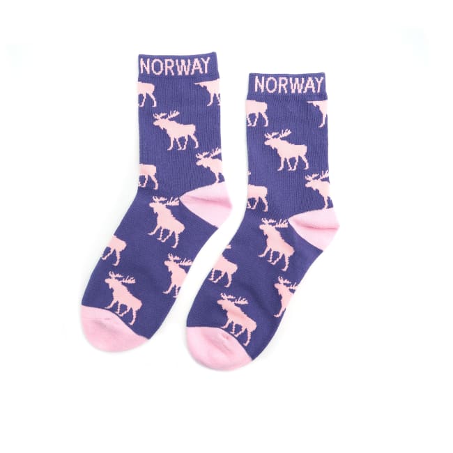 Sokkar Elg lilla/rosa str 38