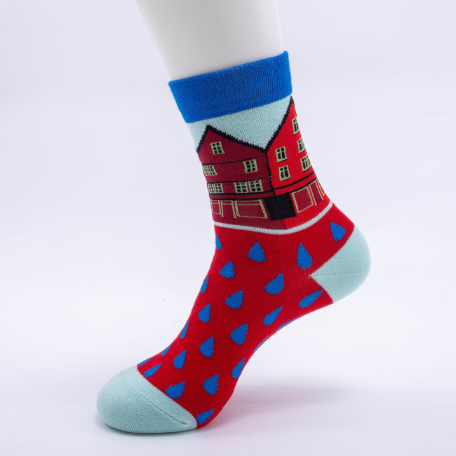 Trollsokk Bryggen rød str 36-40