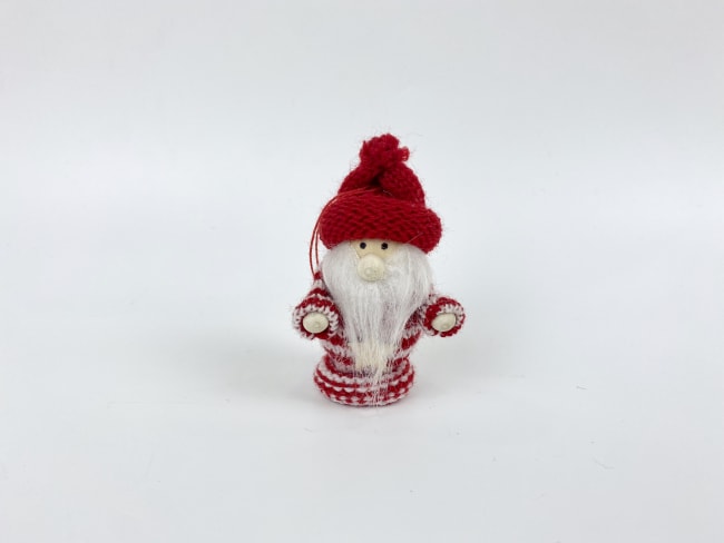 Nisse m/stripete genser og stjerne 8,5 cm