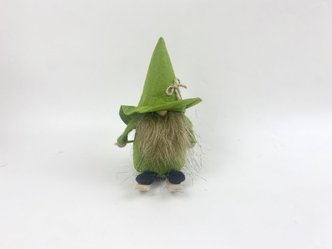 Nissefar grønn m/grønn hat 15 cm