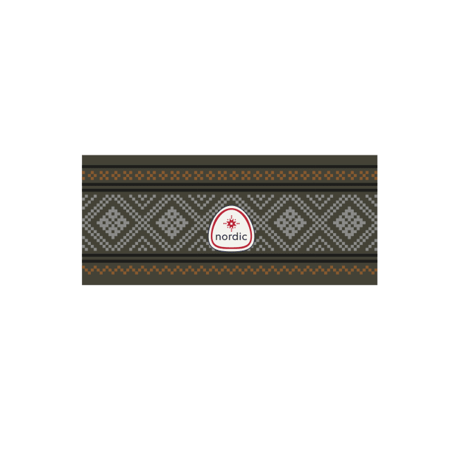 Setesdal Pannebånd grønn/grå