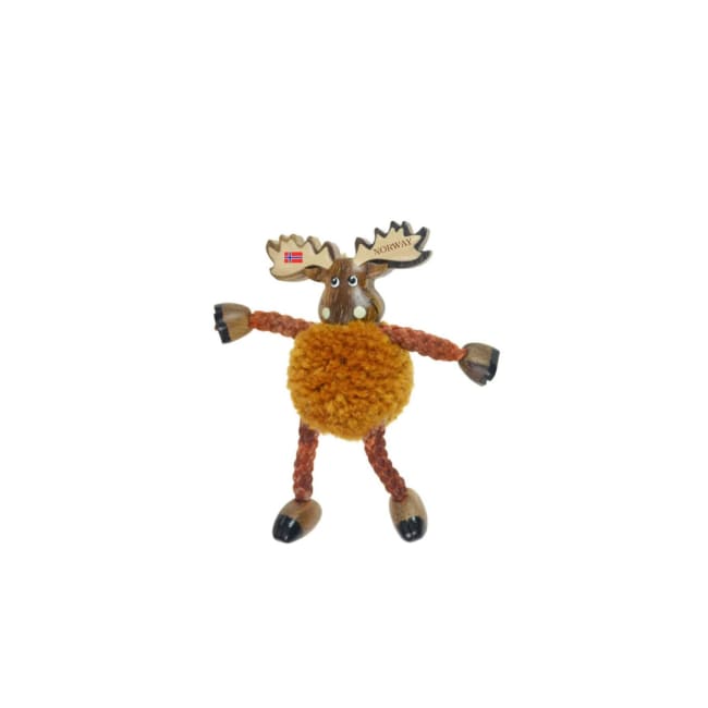 Magnet elg pom pom med armer og bein