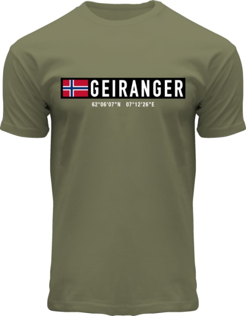 T-skjorte Coordinates Geiranger oliven