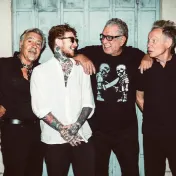 thumbnail image for Frank Carter and Paul Cook, Steve Jones, Glen Matlock of the Sex Pistols