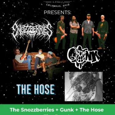 Picture of The Snozzberries w/ Gunk & The Hose at Woodlands Tavern