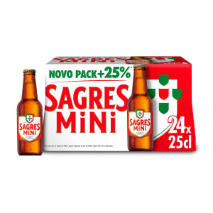 Sagres Cerveja Garrafa TP 33 cl - Pack 6 x 33 cl