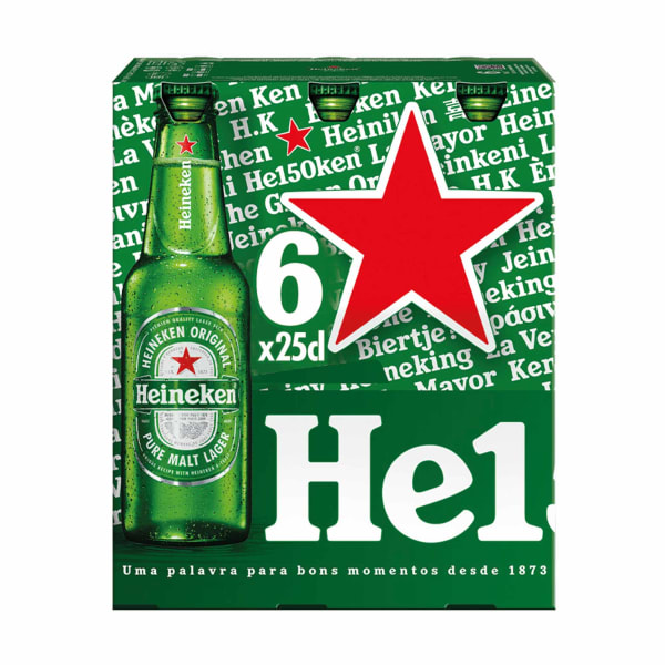 Mercadão - Pingo Doce: Cerveja com Álcool Heineken - Pack 6