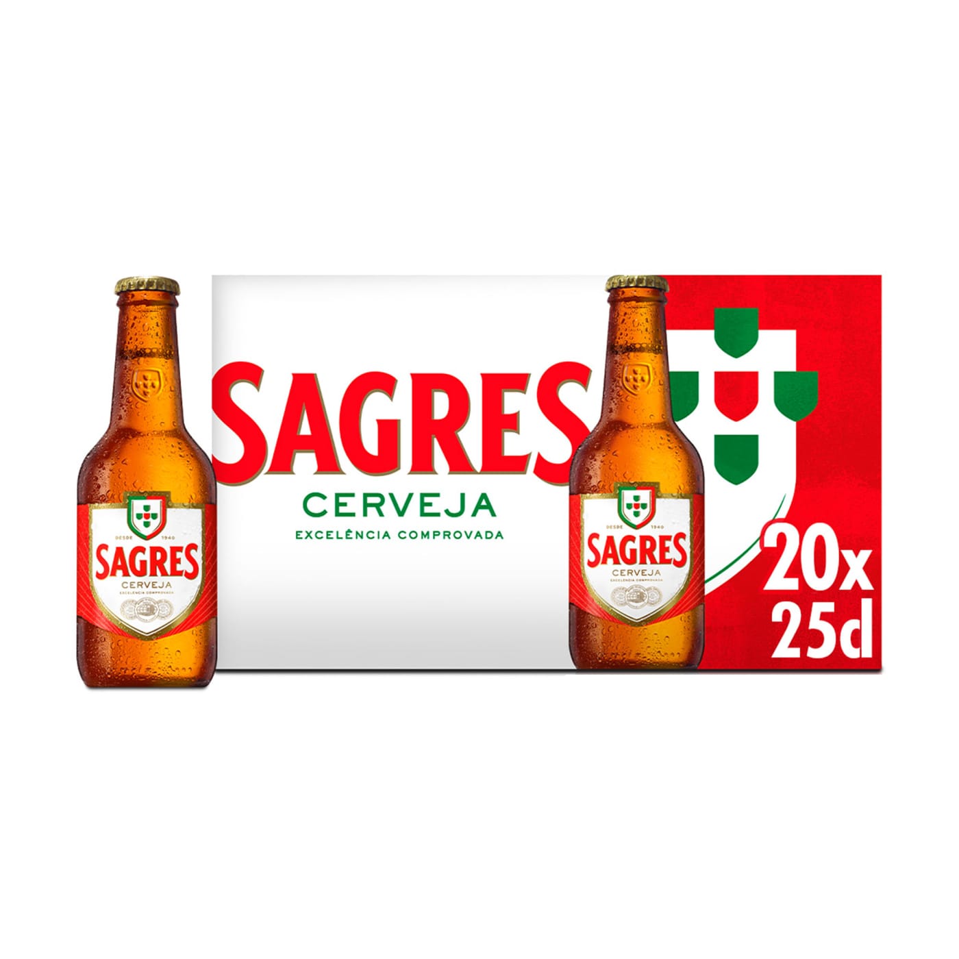 Mercadão - Pingo Doce: Cerveja com Álcool Bohemia Original Sagres