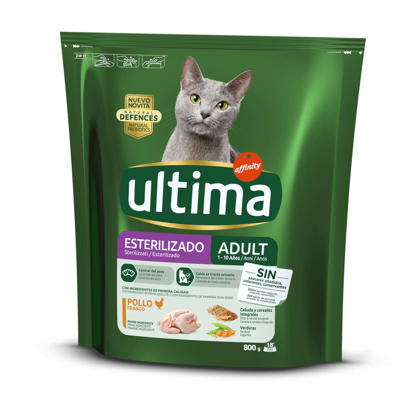 Ração para Gato Adulto Esterilizado Frango - emb. 2,8 kg - Perfect