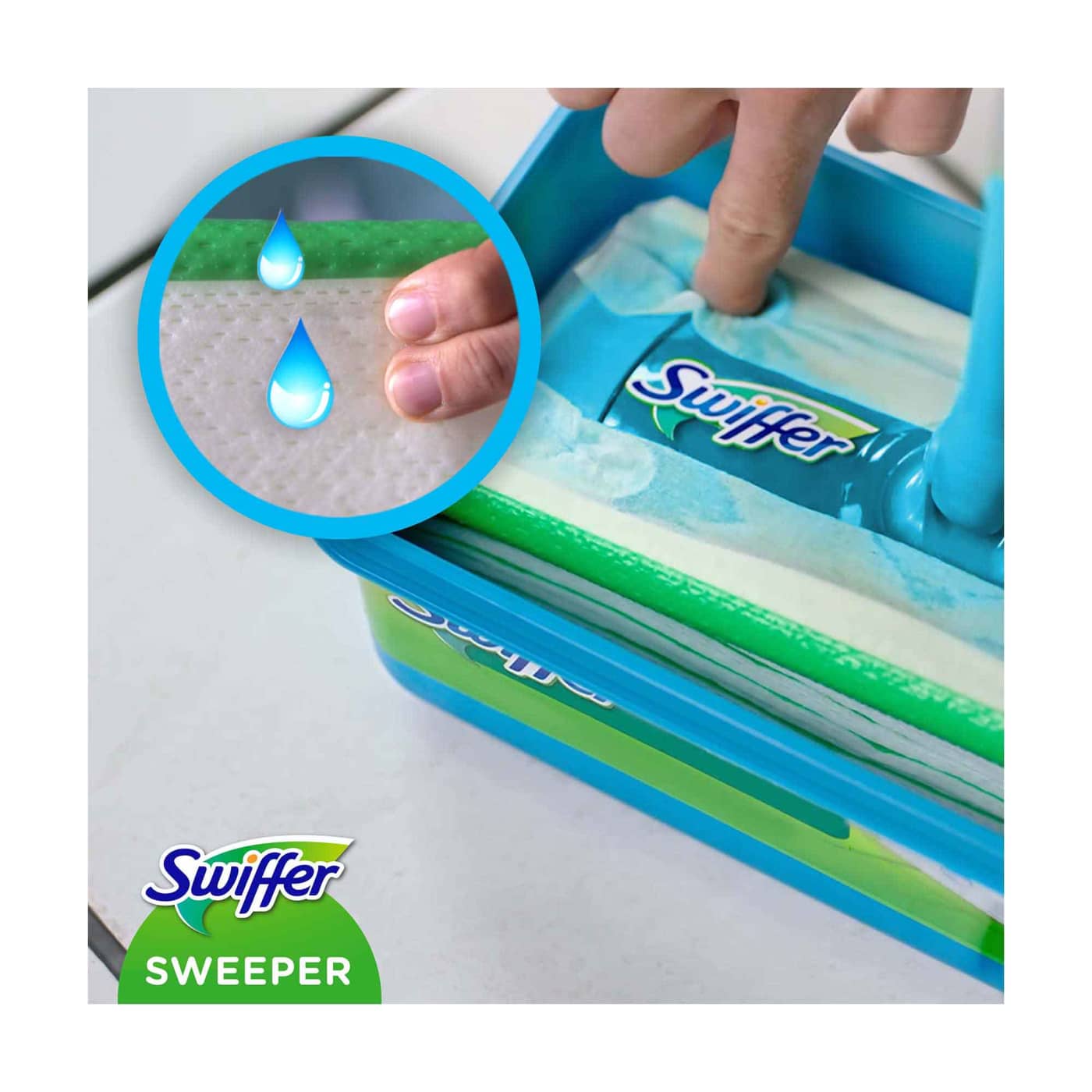 Mercadão - Pingo Doce: Kit Mopa Toalhitas Secas e Húmidas Sweepwe Swiffer