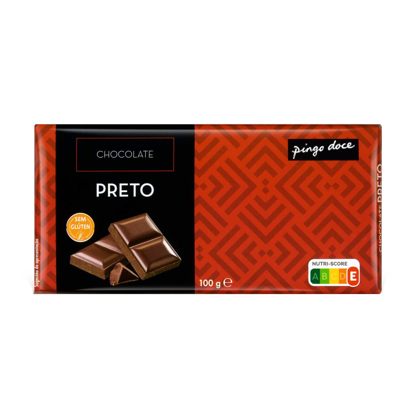 Mercadão Pingo Doce Tablete de Chocolate Preto Pingo Doce
