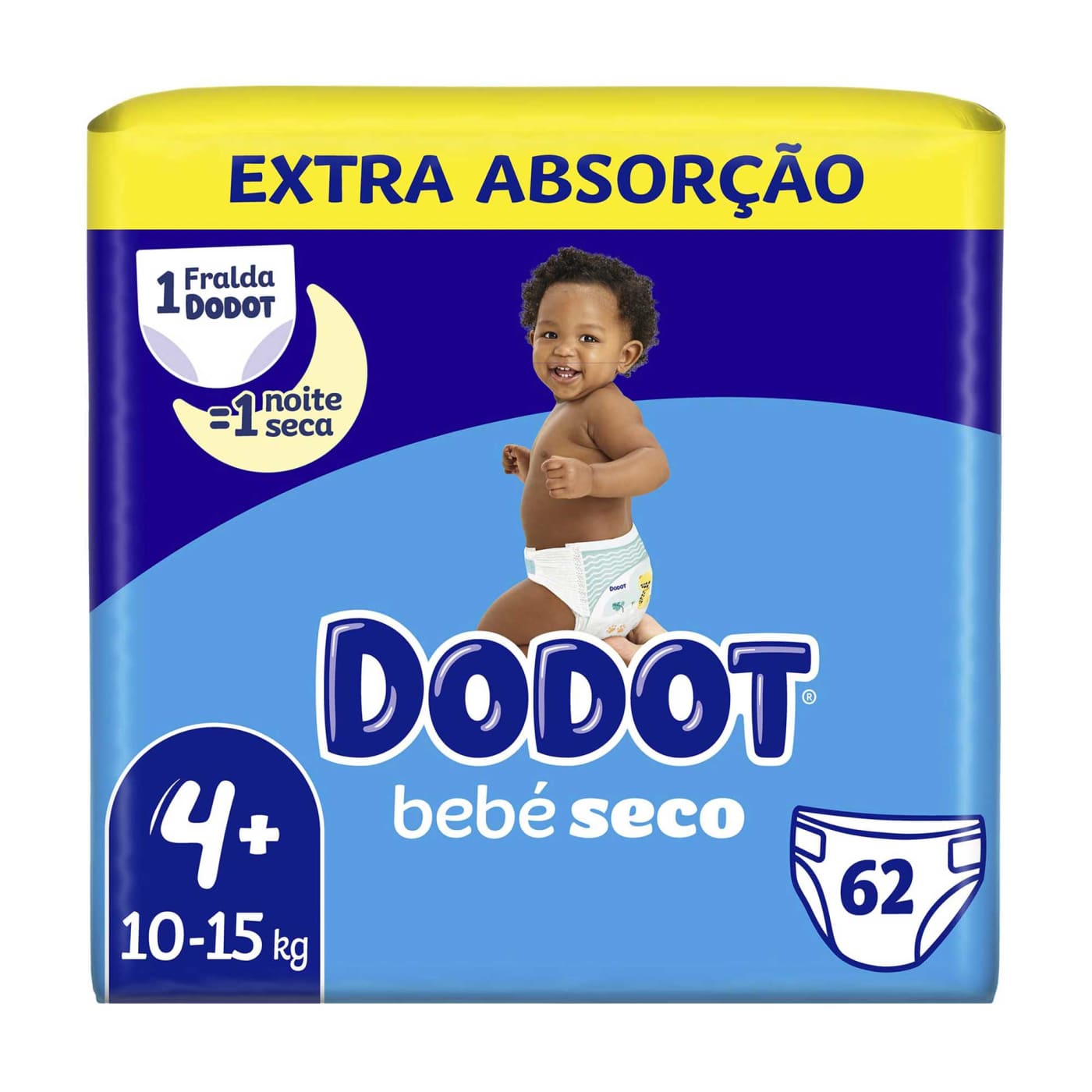 Dodot Bebê Seco Tamanho 4 124 Unidades