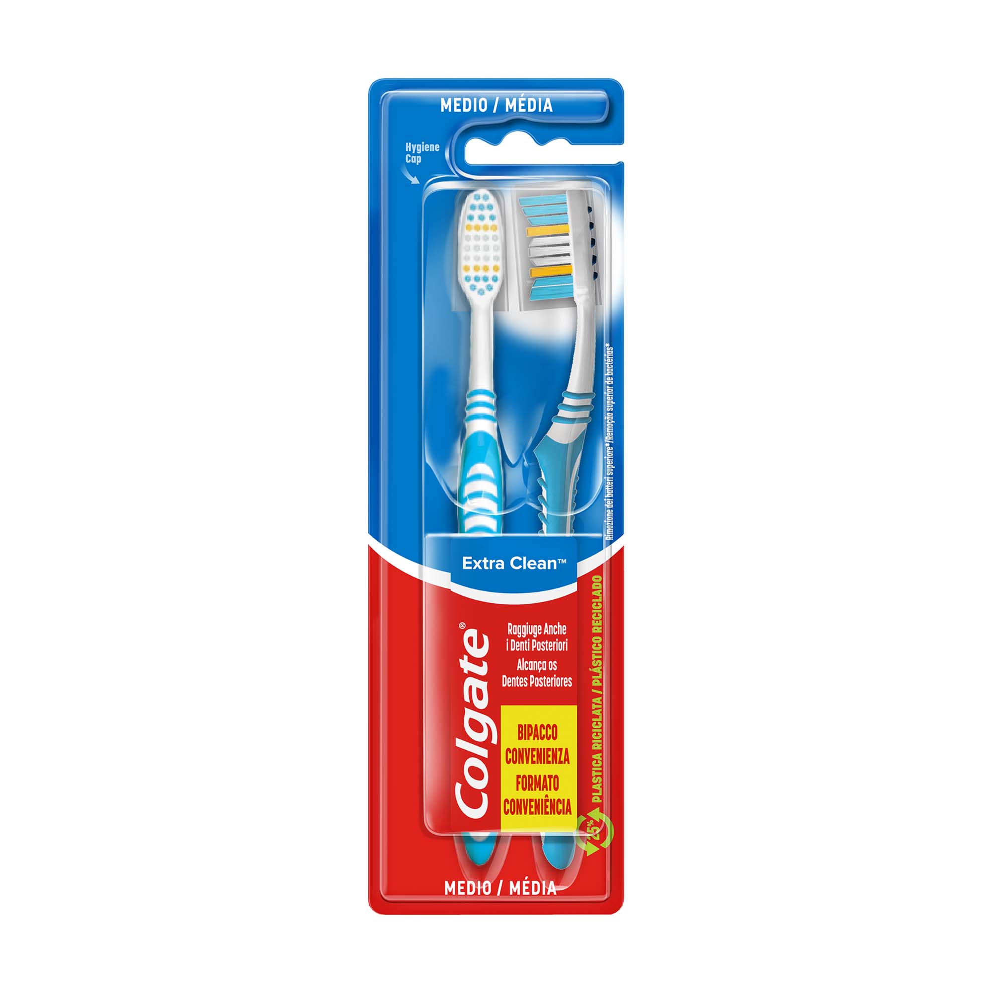 EscovadeDentesMédiaExtraCleanColgate-Pack2