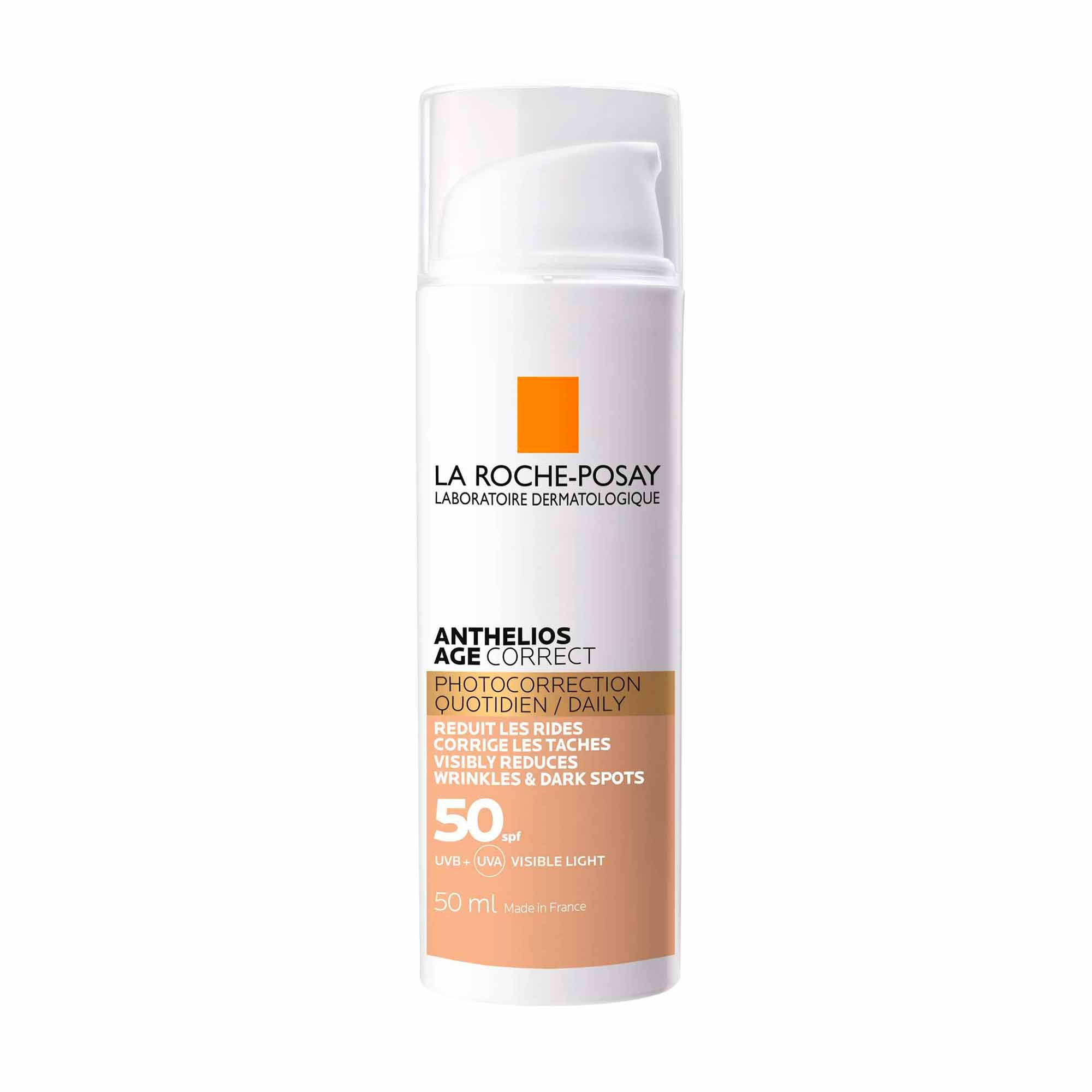 Солнцезащитный крем для жирной кожи spf 50. La Roche-Posay солнцезащитный крем Anthelios антивозрастной spf50 50 мл. Ля Рош позе Антгелиос 50 СПФ. La Roche-Posay Anthelios age correct SPF 50. Солнцезащитные крем la Roche Posay SPS 50.