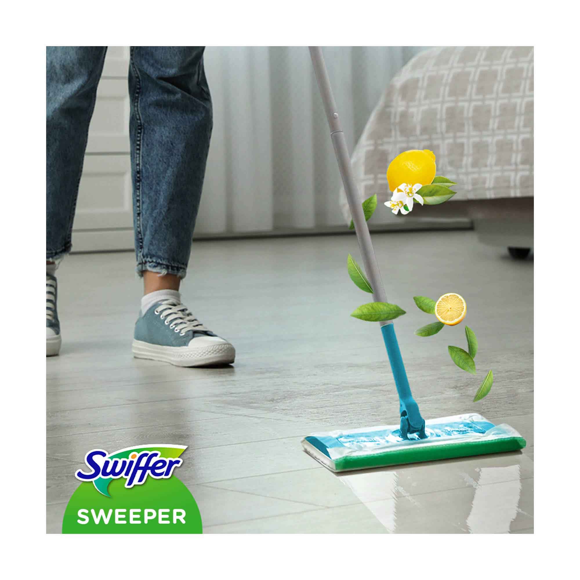 SWIFFER Kit Sweeper 1 Mopa + 8 Panos Secos + 3 Mopas Húmidas 1 Un