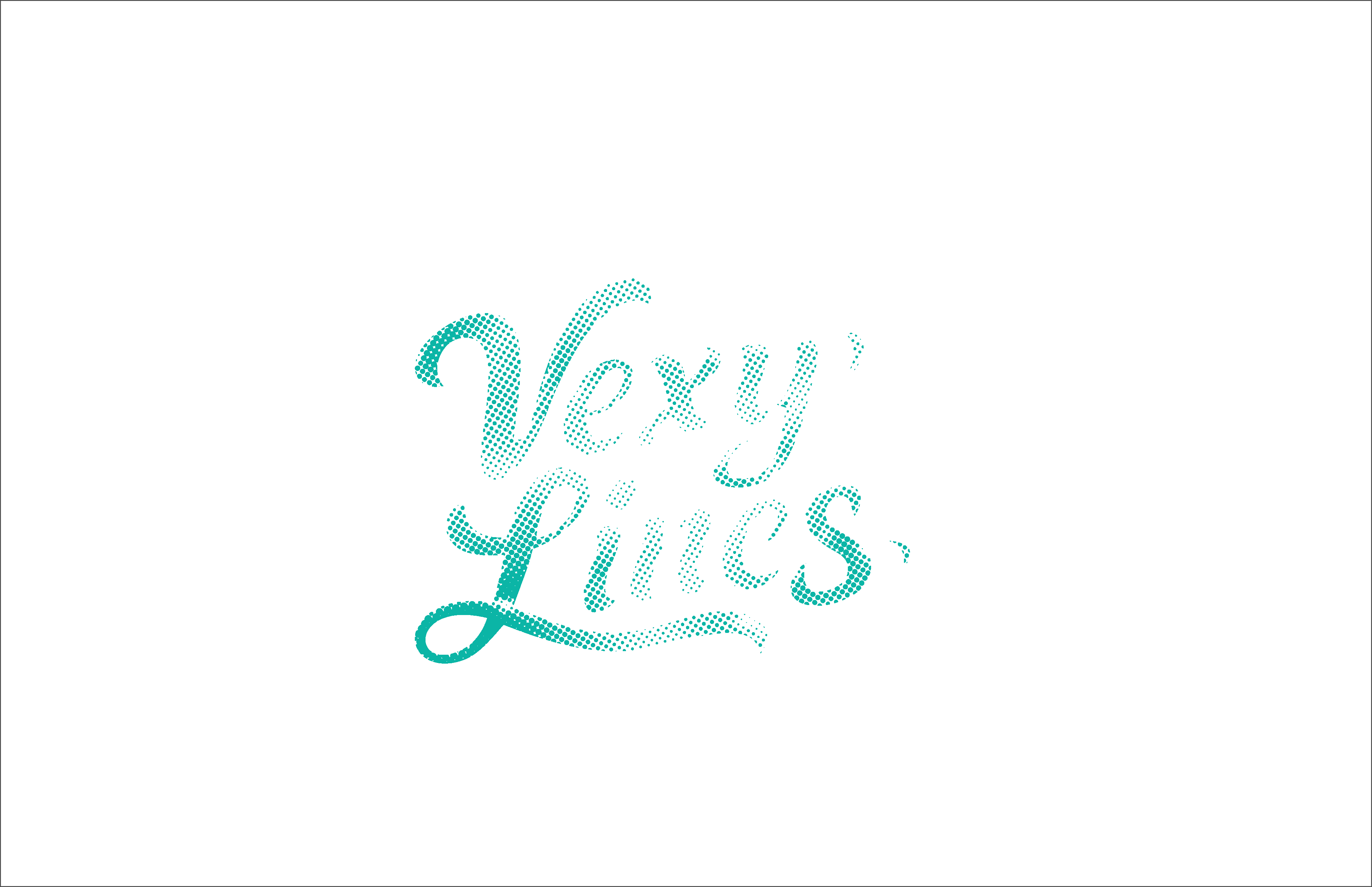 Teal halftone fill
